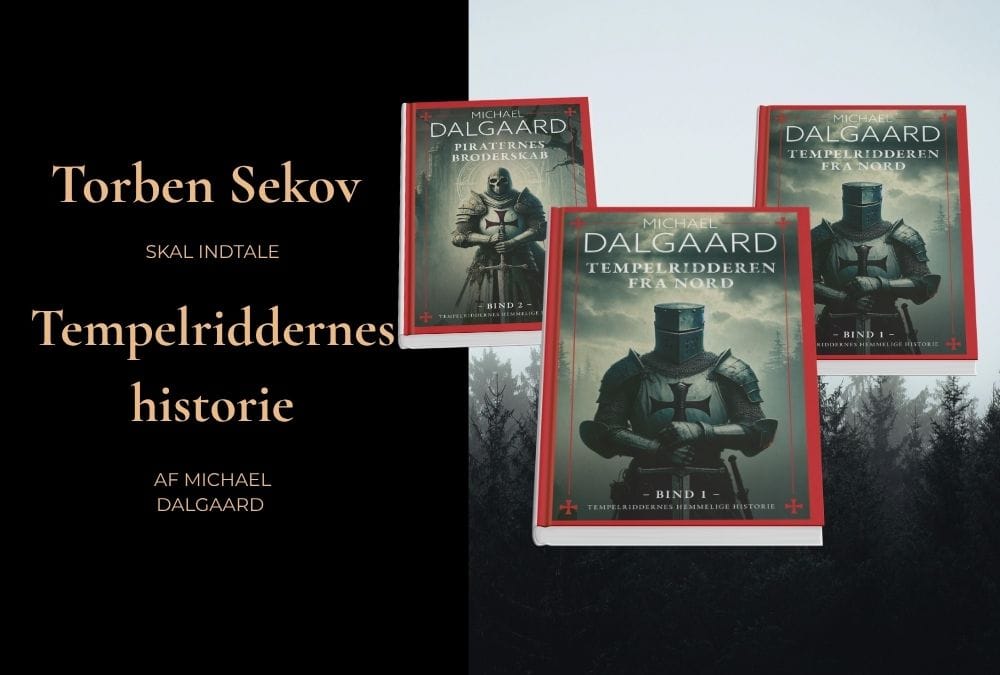 Torben Sekov indlæser Tempelridder-trilogien som lydbog